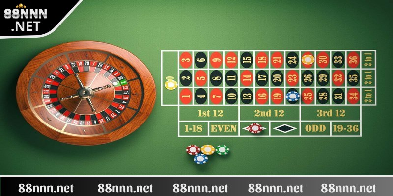 Roulette (Cò quay số) là một trò chơi không thể thiếu tại 88NN