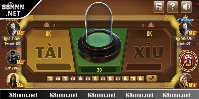 Tài xỉu là một game được yêu thích tại Live casino 88NN